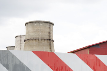 Power plant cooling towers
