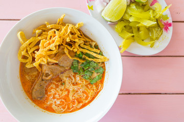 Noodle Khao soi - Traditional Thai Food