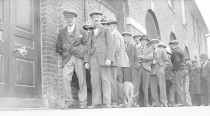 British Unemployed Men. Date: circa 1929