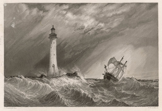 3rd Eddystone Lighthouse. Date: built 1759
