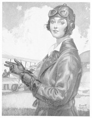 Flight - Flying Girl. Date: 1924