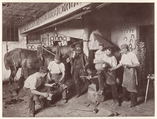 Blacksmiths Shop. Date: 1898