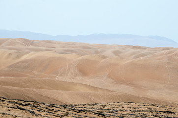 Arid terrain of the desert