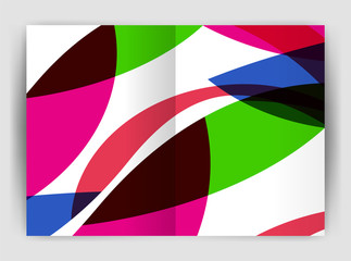 Wave design business brochure or annual report cover