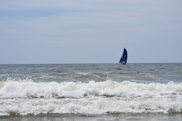 Boat Sailing at Myrtle Beach