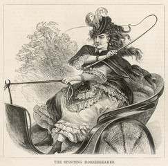 A sporting horsebreaker. Date: 1871