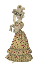 Plakat Spotted Costume 1827. Date: 1827