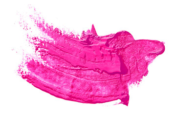 Sample of cosmetics on a white background