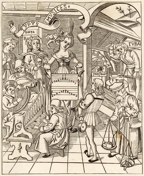 16th century Instrumentalists. Date: 1508