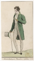 Fototapeta na wymiar Man in Green Coat 1813. Date: 1813