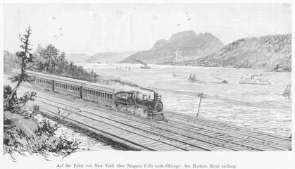 New York to Chicago. Date: 1890s