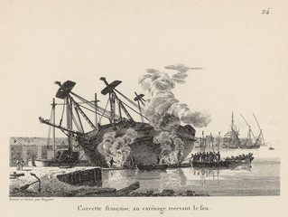 Building French Ship 8. Date: early 19th century