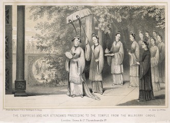 Silk Ceremony - China. Date: 1840's
