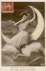 Lady in the Moon. Date: 1908