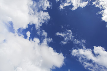 .White clouds in the sky