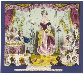 Jenny Lind - 1850 Print. Date: 1820 - 1887