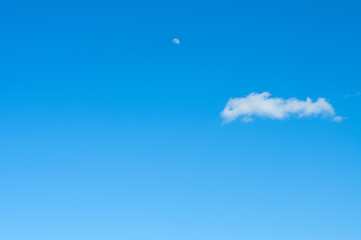 White cloud on blue sky
