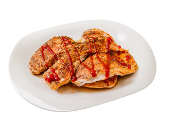 Chicken meat cooked