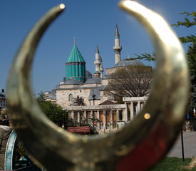 Mevlana museum and mosque in Konya, Turkey