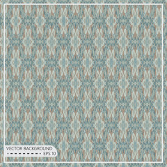 Blue and brown seamless vector wallpaper background.