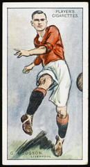 Fototapeta na wymiar Hodgson - Liverpool F'Ball. Date: 1928