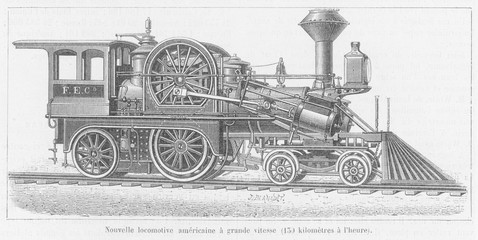 Fontaine express train. Date: 1882