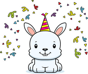 Obraz na płótnie Canvas Cartoon Smiling Party Bunny