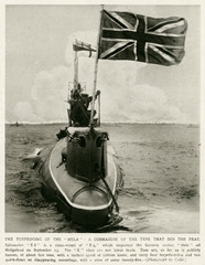 British Submarine E8. Date: 1914