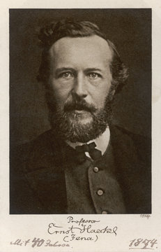 Ernst Haeckel Age 40. Date: 1834 - 1919