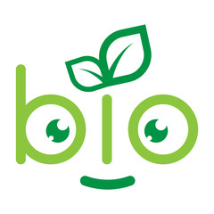 emblem of bio on a white background