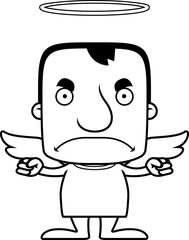 Cartoon Angry Angel Man