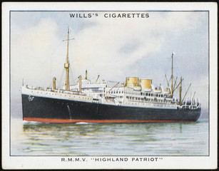 Highland Patriot Ship. Date: circa 1930