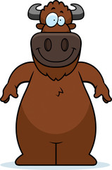 Cartoon Buffalo Smiling