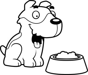 Cartoon Jack Russell Terrier Food