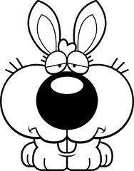 Cartoon Sad Bunny Rabbit