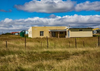 Houses and huts in the Eastern Cape of South Africa