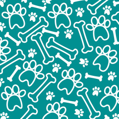 dog stuff seamless pattern vector illustration graphic design