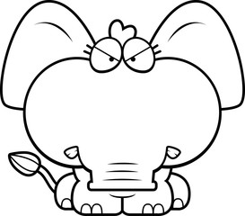 Cartoon Angry Elephant