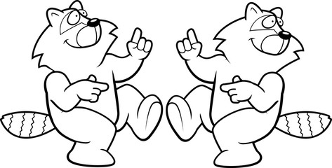 Raccoon Dancing