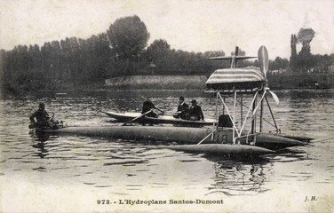 Santos Dumont Hydroplane. Date: circa 1910