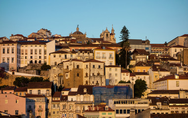Fototapeta na wymiar Portugal - Sonnenuntergang in Coimbra
