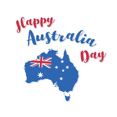 Happy Australia Day Logo / icon - Vector illustration
