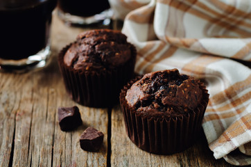 Chocolate chips oats chocolate muffins