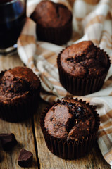 Chocolate chips oats chocolate muffins