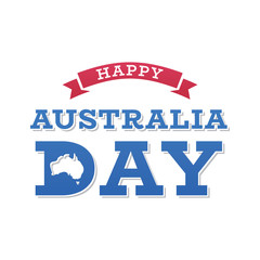 Happy Australia Day Logo / icon - Vector illustration