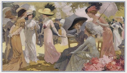 Paris Garden Party - 1910. Date: 1910