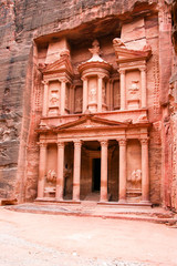 Fototapeta na wymiar The Treasury at Petra, Jordan