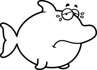 Crying Cartoon Dolphin
