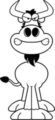 Angry Cartoon Wildebeest