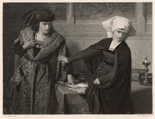 Scene from Shakespeare's play  Measure for Measure